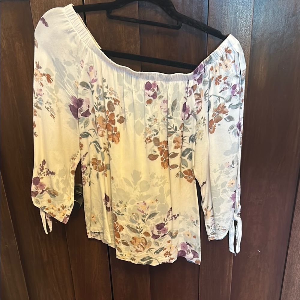 Floral Off-Shoulder Women's Top